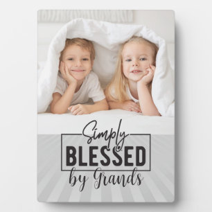 Plaque Photo Cadeau grand-parent ! Tout simplement béni par de