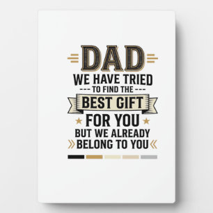 Plaque Photo Cadeau Meilleur Papa Vous Appartient Chemise Vinta