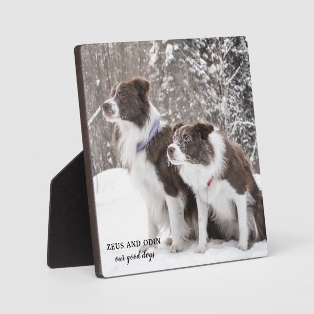 Plaque Photo Cadeau photo d'animal de compagnie (Recto)