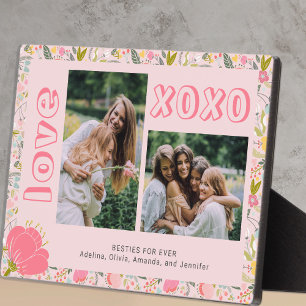 Plaque Photo Cadeau photo de la Saint-Valentin entre copines