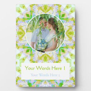 Plaque Photo Cadeau photo personnalisé Green Star Mariage