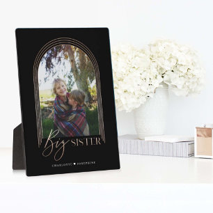 Plaque Photo Cadeau pour Big Sister Elegant Arch Photo Keepsaké