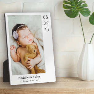 Plaque Photo Cadeau pour grands-parents de nouveau-né