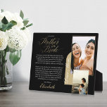 Plaque Photo Cadeau pour la mère de l'épouse | Photo et message<br><div class="desc">Vraiment spécial et mémorable mère de la mariée cadeau de la photo fille et message plaque noire. Offrez un beau cadeau personnalisé à votre mère le jour de votre mariage qu'elle chérira pour toujours. Ce magnifique cadeau de jour de mariage personnalisé comprend deux modèles de mise en page photo pour...</div>