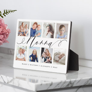 Plaque Photo Cadeau pour Nonna   Collage photo pour petits enfa