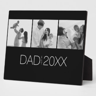 Plaque Photo Cadeau pour Papa Année d'Anniversaire Photo Cadeau