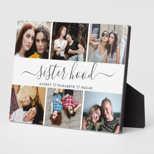 Plaque Photo Cadeau Pour Soeurs Sisterhood Photo Collage