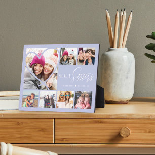 Plaque Photo Cadeau Pour Soeurs Soul 7 Photo Collage Coeur BFF