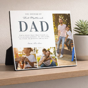Plaque Photo Cadeau souvenir en collage photo pour beau-père