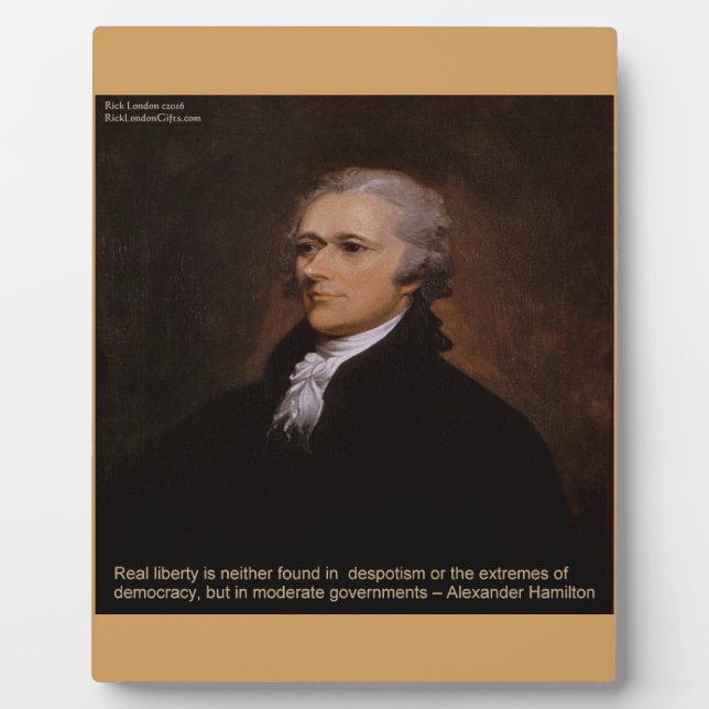 Plaque Photo Cadeaux Alexander Hamilton (Devant)