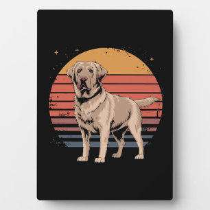 Plaque Photo Cadeaux Amoureux de les chiens Retro Vintage Labra