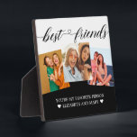 Plaque Photo Cadeaux Bestie Photo personnalisée Collage BFF Cad<br><div class="desc">Cadeaux Bestie Photo personnalisée Collage BFF Cadeaux BFF</div>