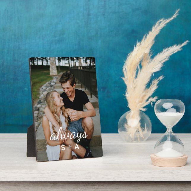 Plaque Photo Cadeaux d'anniversaire personnalisés - Couple pers (Côté)