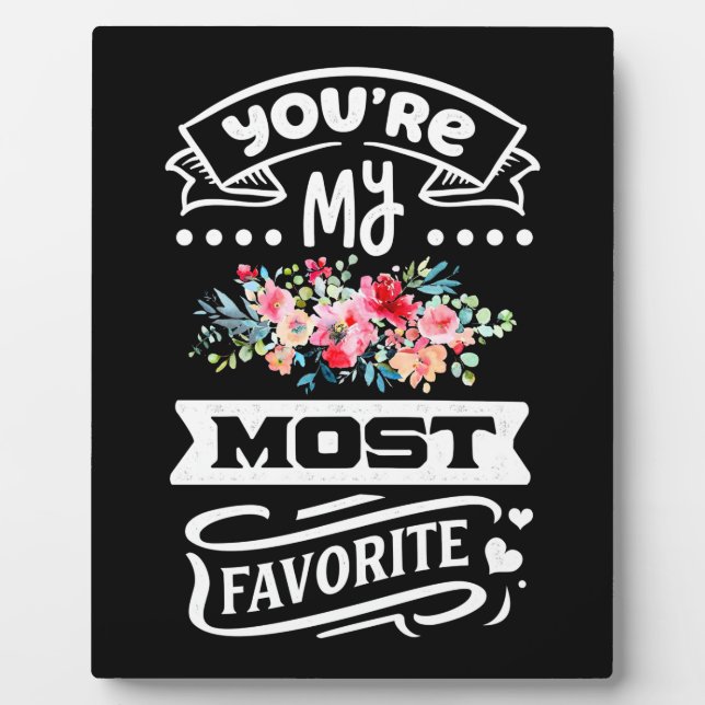 Plaque Photo Cadeaux de mariage | Vous Êtes Mon Plus Préféré (Devant)