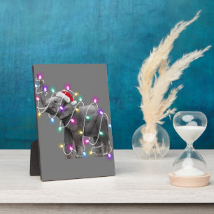 Plaque Photo Cadeaux de tournesol éléphant pour filles garçons