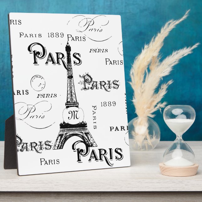 Plaque Photo Cadeaux et Souvenirs Paris France (Côté)