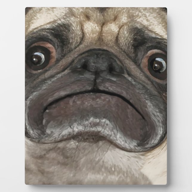 Plaque Photo Cadeaux Grumpy Puggy (Devant)