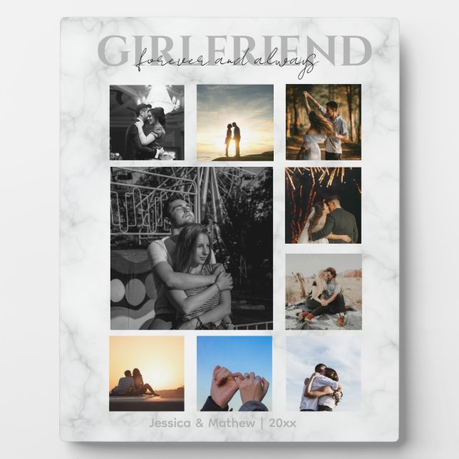 Plaque Photo Cadeaux personnalisés d'anniversaire de mariage po (Devant)