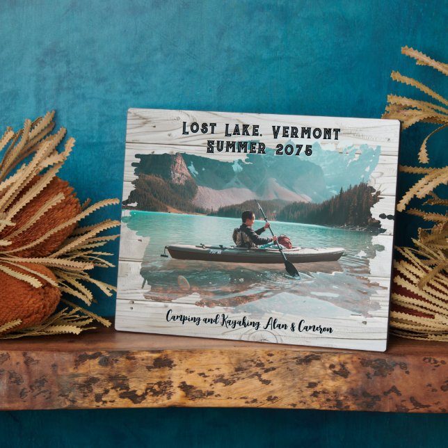 Plaque Photo Cadre de souvenir de mémoire de pinceau en bois cl (Côté)