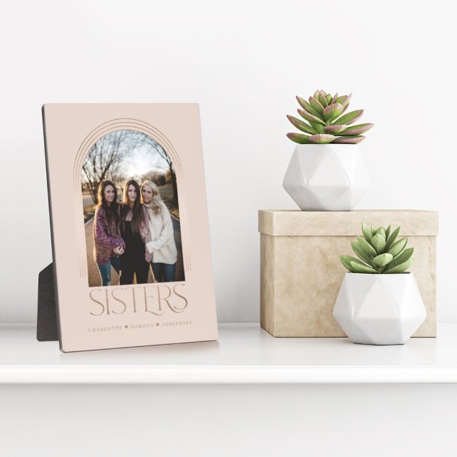 Plaque Photo Cadre élégant moderne à arche pour photo souvenir  (Créateur téléchargé)