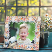 Cadre photo de coquillages de plage pour enfants b