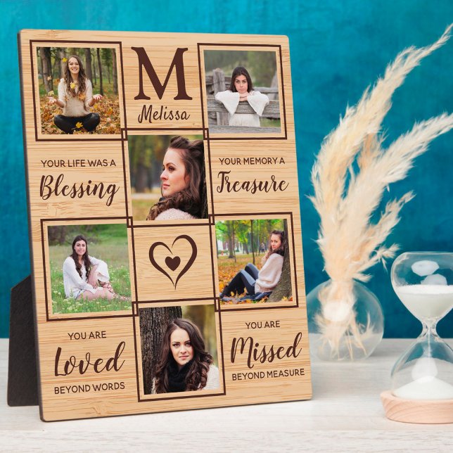 Plaque Photo Cadre rustique en souvenir mémorial de photo (Créateur téléchargé)