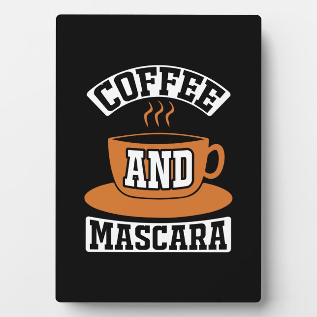 Plaque Photo Café Art Café Et Mascara (Devant)