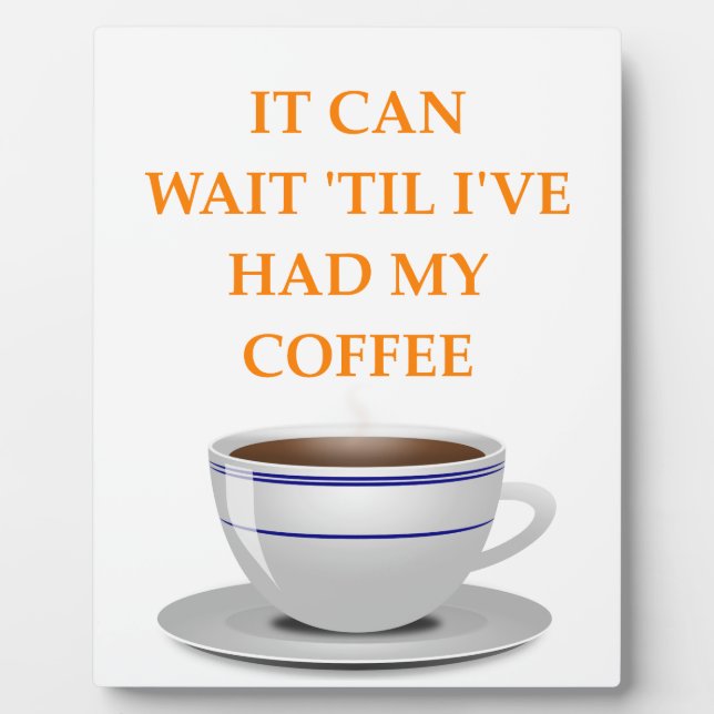 Plaque Photo café du matin (Devant)