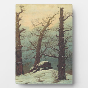Plaque Photo Cairn dans la neige par Caspar David Friedrich