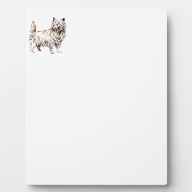 Plaque Photo Cairn Terrier (Devant)