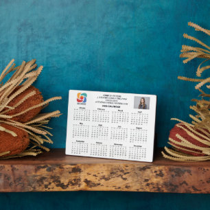 Plaque Photo Calendrier d'entreprise 2026 avec logo d'entrepris