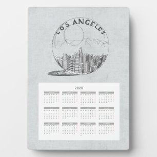 Plaque Photo Calendrier Travel City Année complète 2020