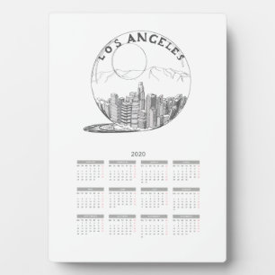 Plaque Photo Calendrier Travel City Année complète 2020