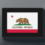 Plaque Photo California State Flag Design<br><div class="desc">Here's a California State Flag Design presented on a variety of popular products. A great gift idea for’tout et anyone in a . Use the "Ask this Designer" link to contact us with your special design requests or for some assistance with any of your customization project needs.</div>
