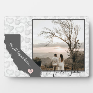 Plaque Photo Californie, Photo Cœur     