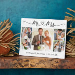 Plaque Photo Calligraphie Coeur M. et Mme Mariage 5 Photo<br><div class="desc">Moderne minimaliste Simple Calligraphie Script M. et Mme Heart Mariage Mariée et Salle 5 Plaque photo</div>