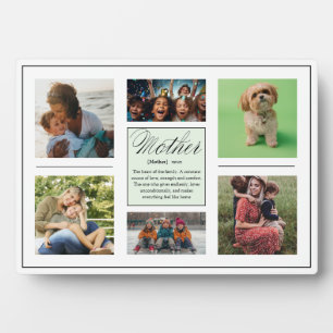 Plaque Photo Calligraphie Élégante Définition de Mère 6 Photo