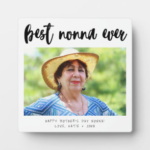 Plaque Photo Calligraphie simple Meilleure Nonna Jour des Mères