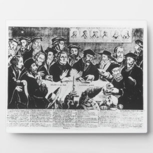 Plaque Photo Calvin et Luther (gravure)