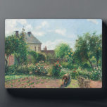 Plaque Photo Camille Pissarro Le jardin de l'artiste à Eragny<br><div class="desc">Peinture impressionniste de Pissarro - Chefs d'oeuvre classiques - Série de peinture impressionniste de Camille Pissarro - Le Jardin de l'artiste à Eragny</div>