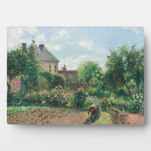 Plaque Photo Camille Pissarro Le jardin de l'artiste à Eragny