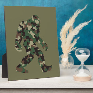 Plaque Photo Camo Bigfoot Sasquatch