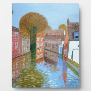 Plaque Photo Canal Bruges