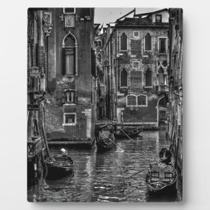 Plaque Photo Canal de bateau de Venise en italie
