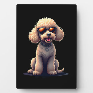 Plaque Photo Caniche Drôle Amateur D'animaux Graphique Chien Mi