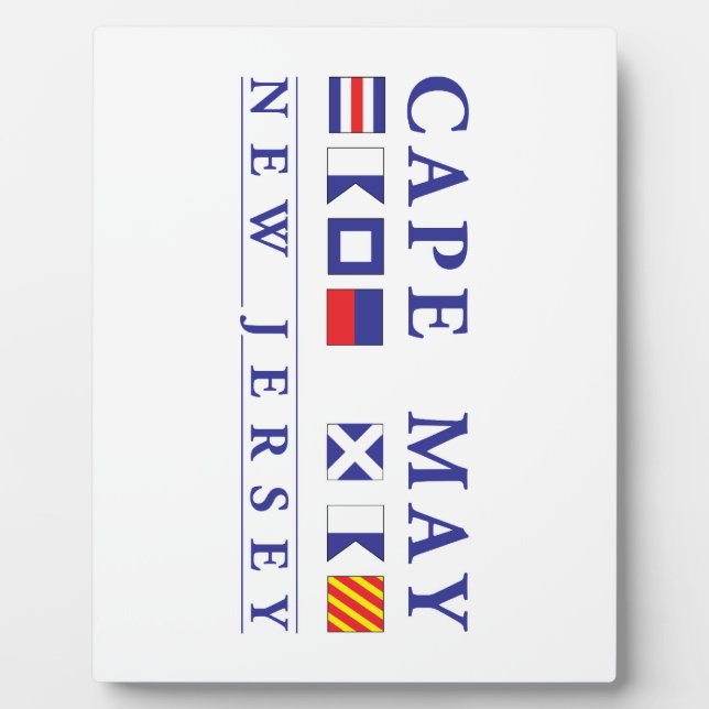 Plaque Photo Cape May New Jersey (Devant)