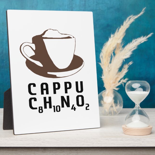 Plaque Photo Cappuccino chimique (Côté)