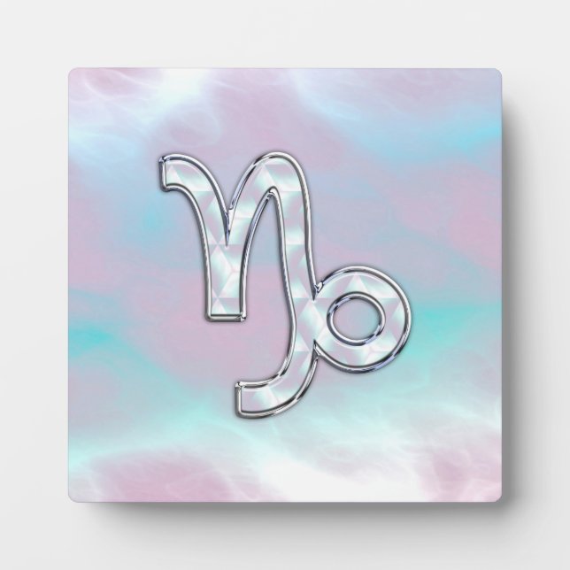 Plaque Photo Capricorn Zodiac signe sur Mère style perle (Devant)