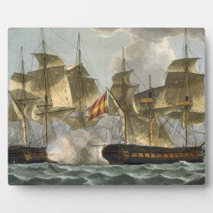 Plaque Photo Capture de la Mahonesa, 13 octobre 1796, engrave