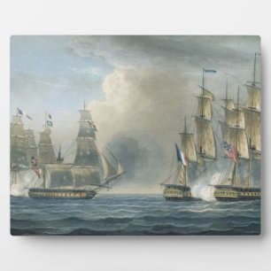 Plaque Photo Capture de la Pomone par HMS Arethusa au large de
